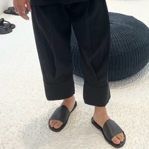 Black Tailored Flowy Pant